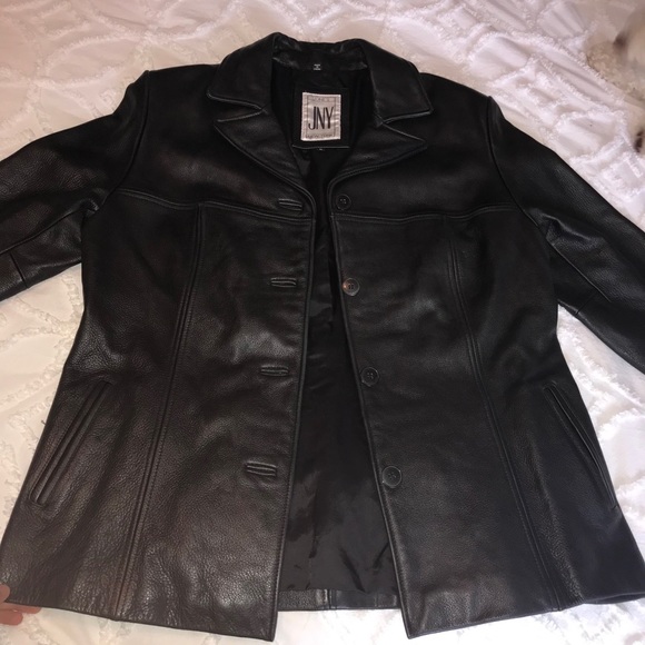 Black Leather Jacket ‘80s Vintage - Picture 5 of 10
